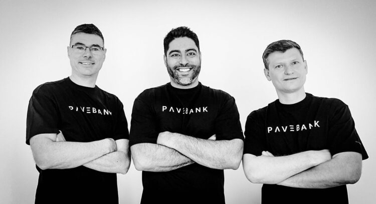 Pave Bank founders - Simon Vans Colina, Salim Dhanani, Dmitry Bocharov