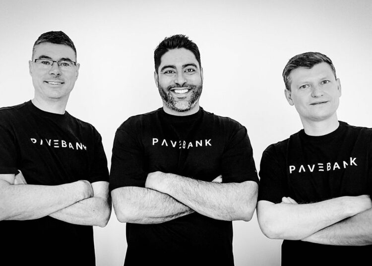 Pave Bank founders - Simon Vans Colina, Salim Dhanani, Dmitry Bocharov