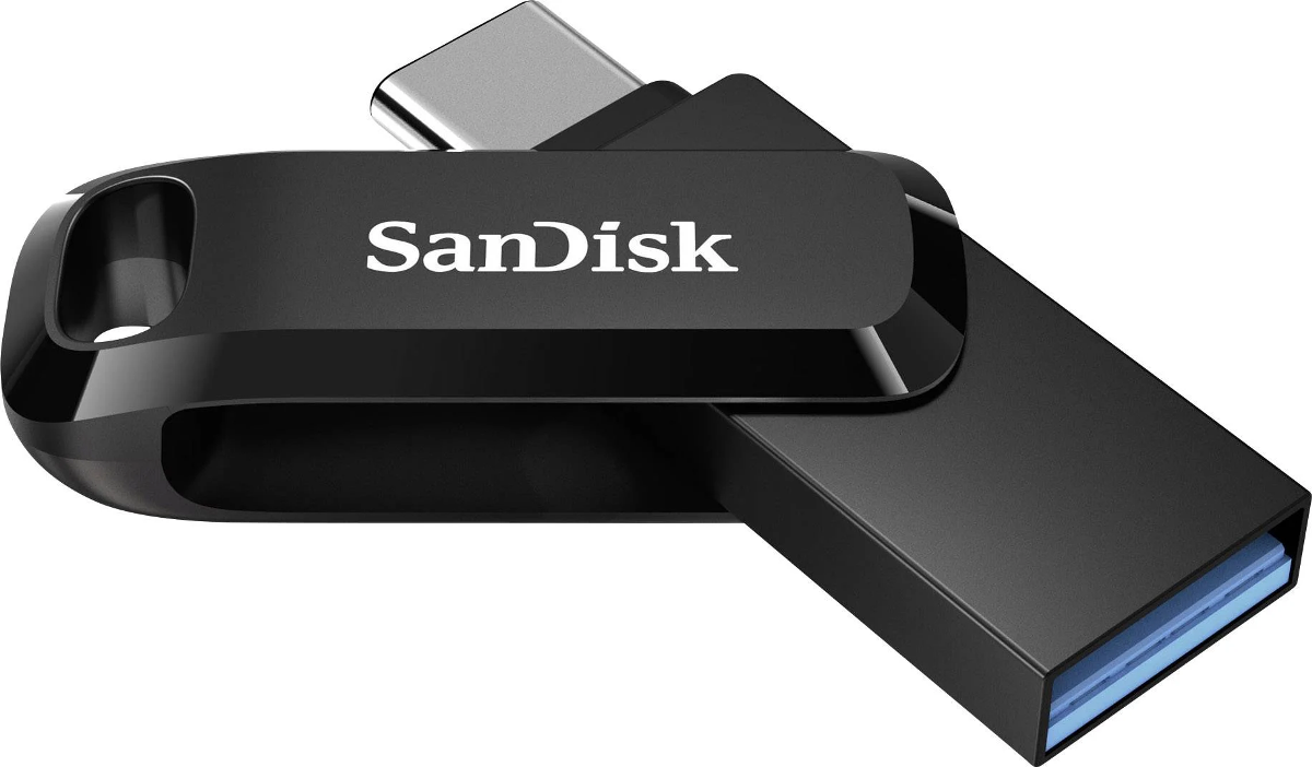 iPhone 15 and SanDisk Ultra Dual Drive Go USB Type-C