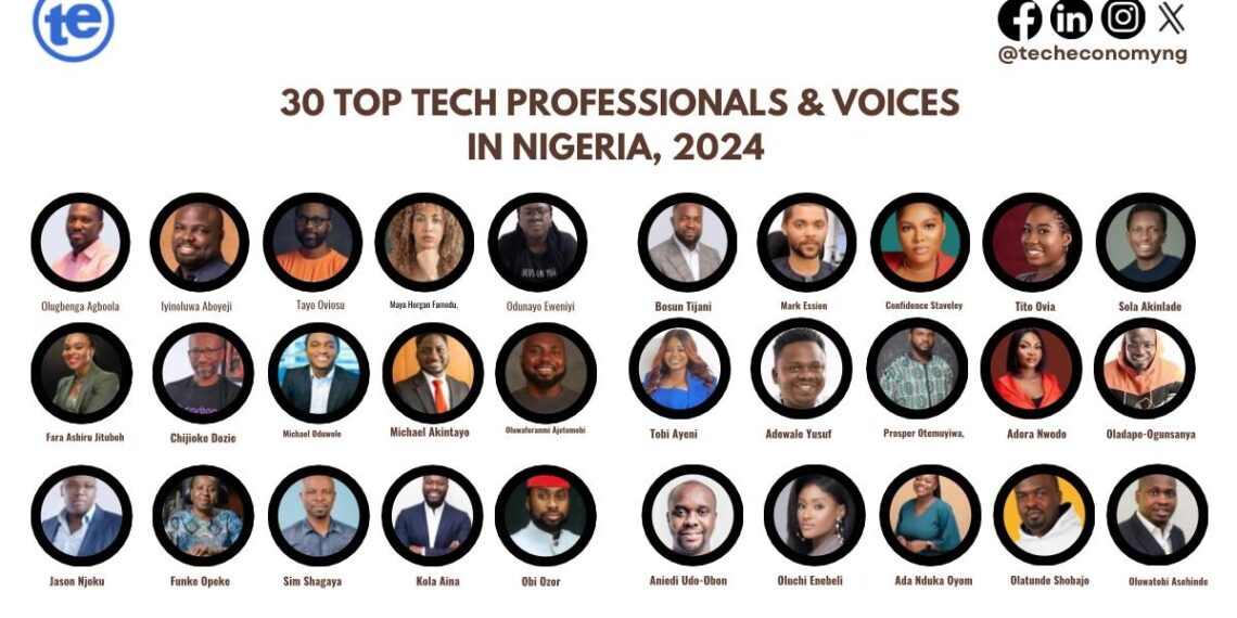 30 Top Tech Professionals & Voices in Nigeria 2024