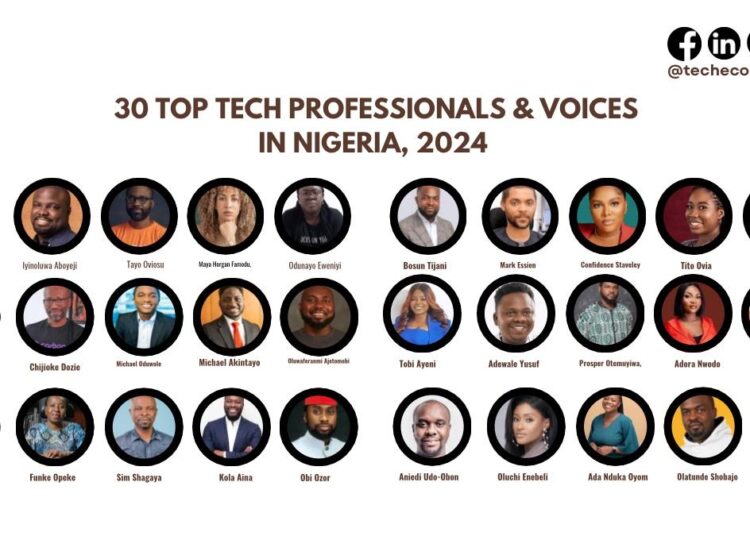 30 Top Tech Professionals & Voices in Nigeria 2024