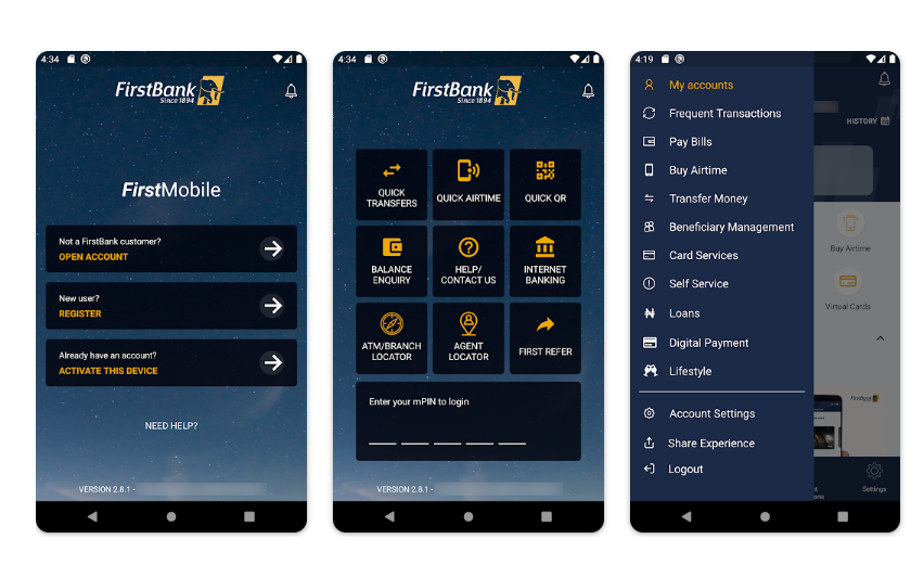 FirstMobile App - Nigerian Banks app