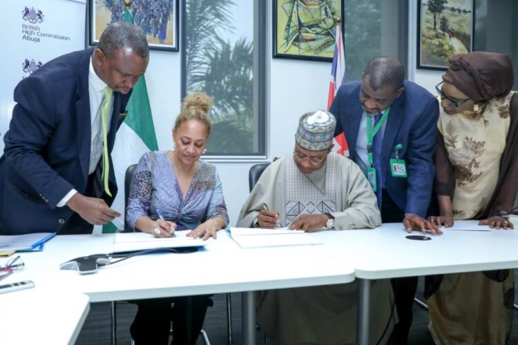 Ms Cynthia Rowe, the development director for the British High Commission, Nigeria, together with Governor Uba Sani, signed the Kaduna Mutual Accountability Framework (K-MAF). 
