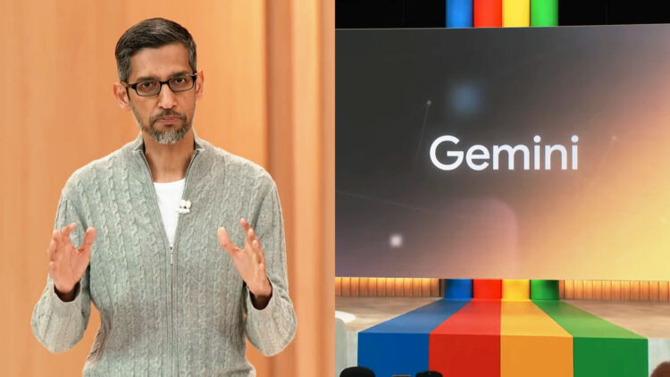 Sundar Pichai, the CEO of Google and Alphabet speaking about Gemini