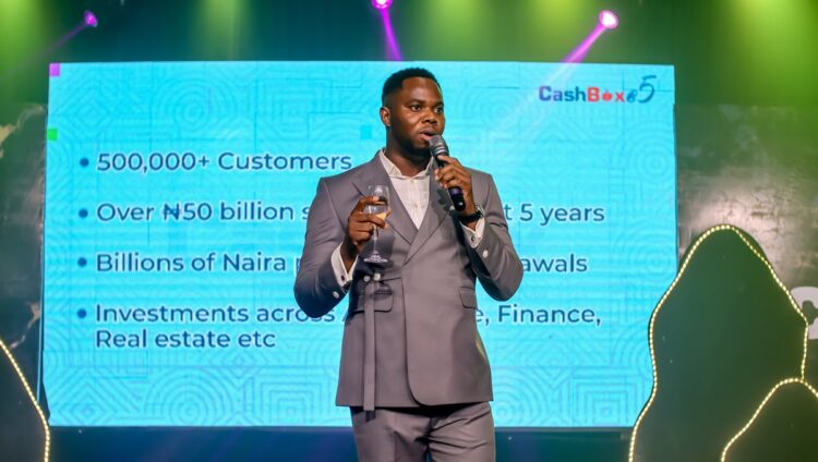 Sydney Aigbogun, CEO at Cashbox at the 5th anniversary