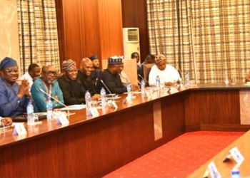 Tinubu meets Dangote