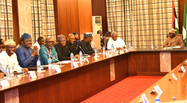 Tinubu meets Dangote