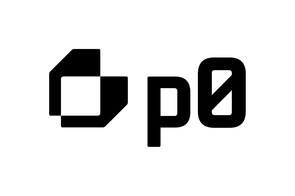 p0 Logo - White background