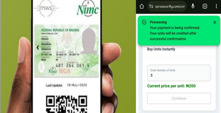 NIMC and XpressVerify.com, NIN
