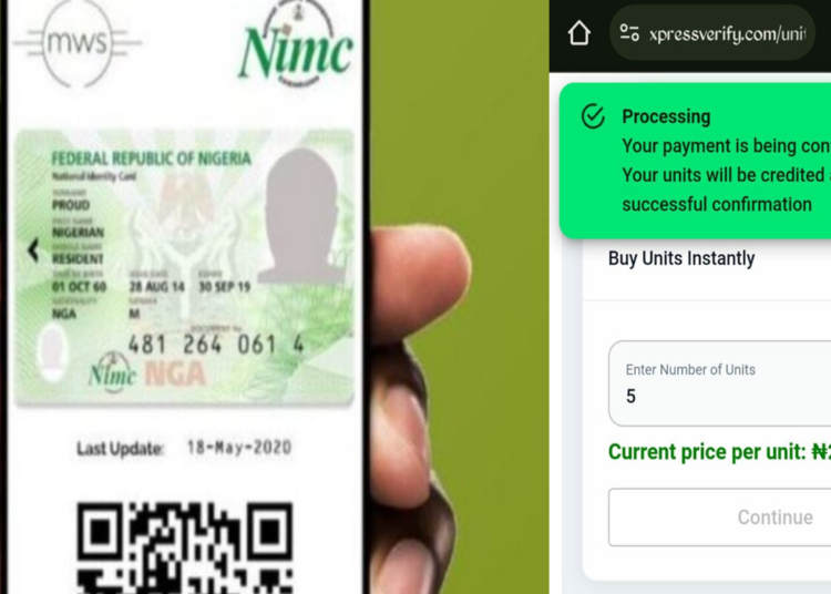 NIMC and XpressVerify.com, NIN