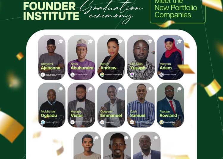 The graduates of the NITDA Founder Institute