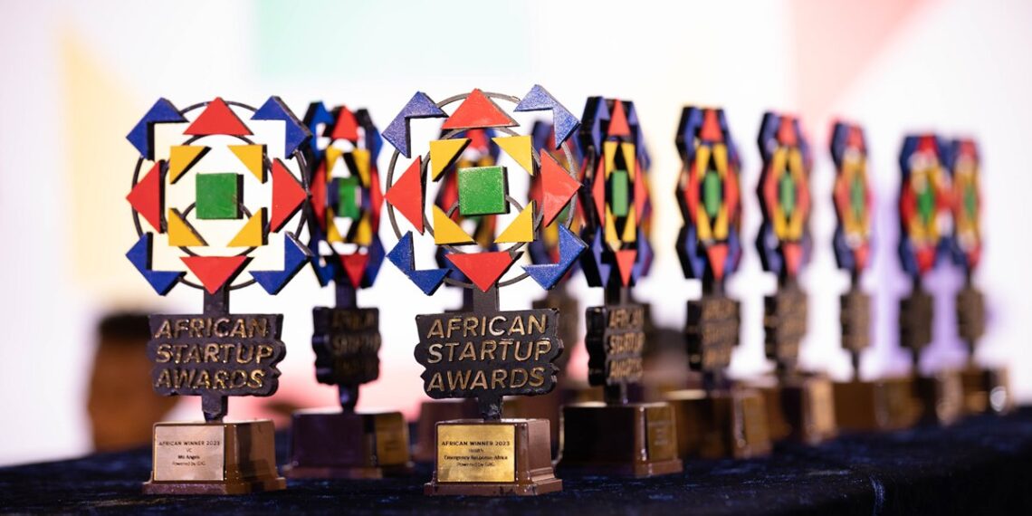 Global Startup Awards Africa trophies