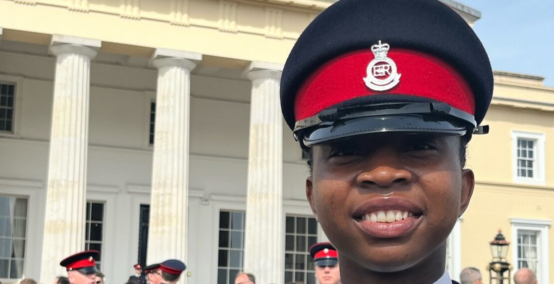Officer Cadet Owowoh Princess Oluchukwu at UK Military Academy