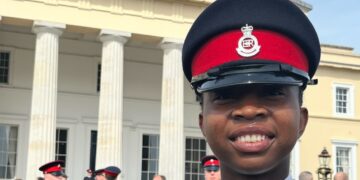 Officer Cadet Owowoh Princess Oluchukwu at UK Military Academy