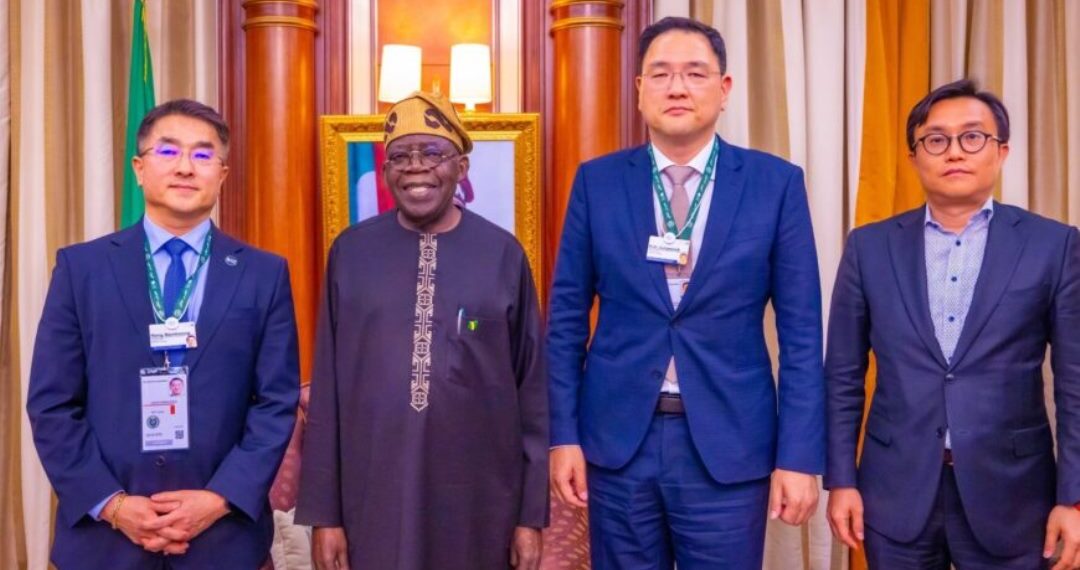 President Tinubu and Samsung Executives