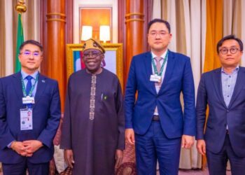 President Tinubu and Samsung Executives