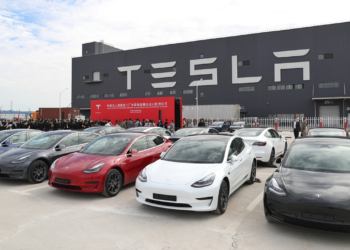 Tesla cars in China