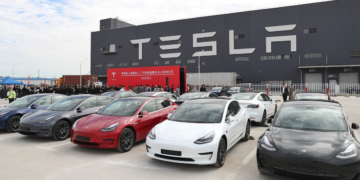 Tesla cars in China