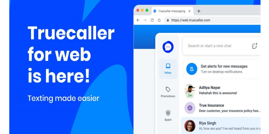 Truecaller for web version