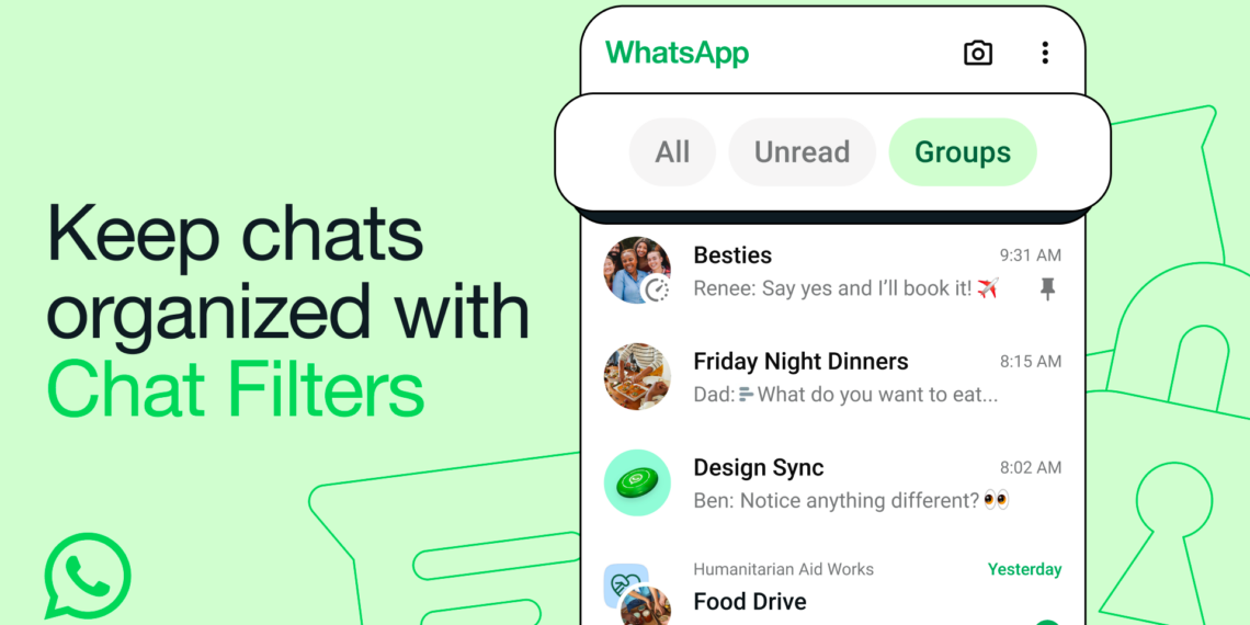 WhatsApp Introduces Chat Filters for Easier Navigation