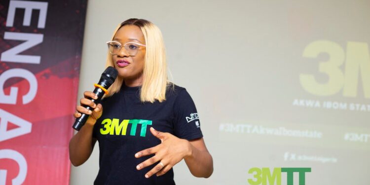 Victoria Ndu, the community manager, 3MTT Akwa Ibom State