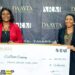 The winner of DAAYTA 2024, Rita Idehai of EcoBarter with Jumoke Ogundare, CEO of ARM