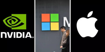 Nvidia, Microsoft, Apple lead tech companies' market capitalization