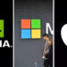 Nvidia, Microsoft, Apple lead tech companies' market capitalization