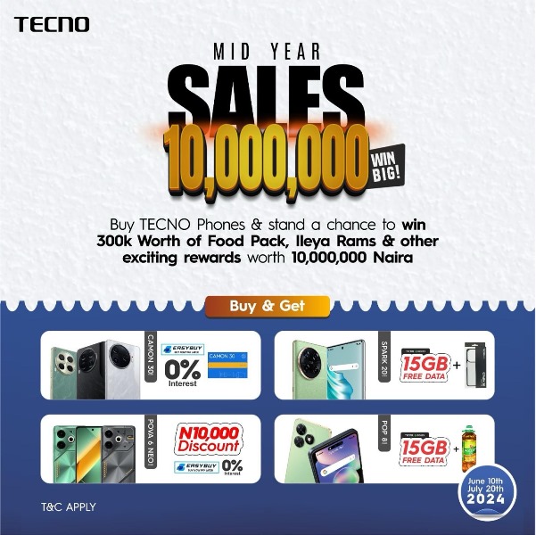 Tecno Mid-Year Sales Promo 1