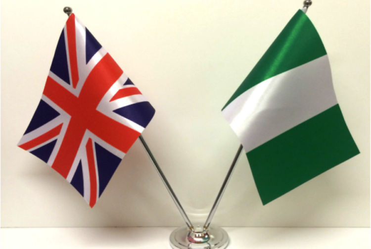 UK and Nigeria flags