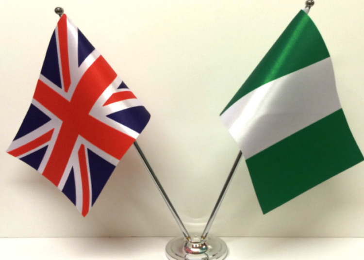 UK and Nigeria flags