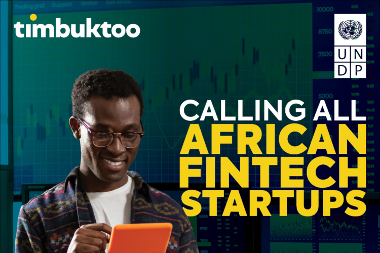 Apply: UNDP timbuktoo Fintech Startup Accelerator Programme, $25k Equity-Free Funding