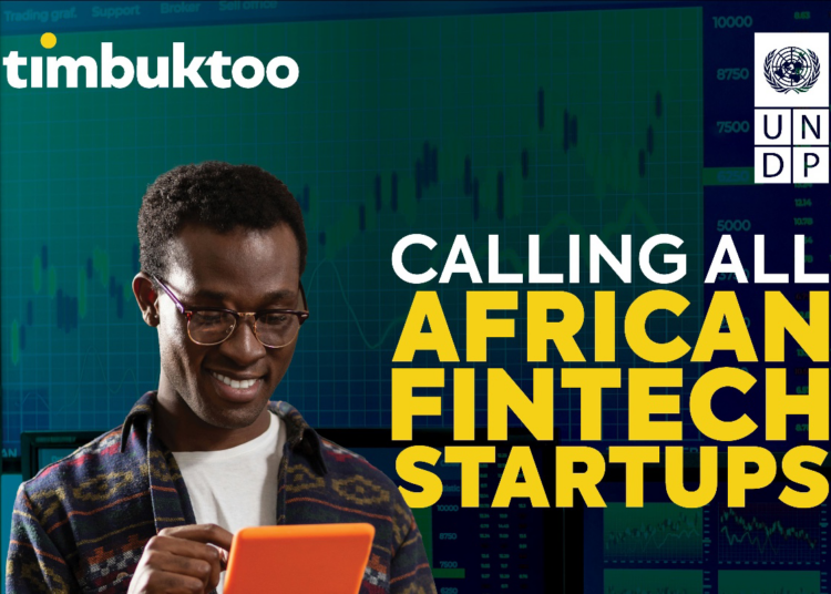 Apply: UNDP timbuktoo Fintech Startup Accelerator Programme, $25k Equity-Free Funding