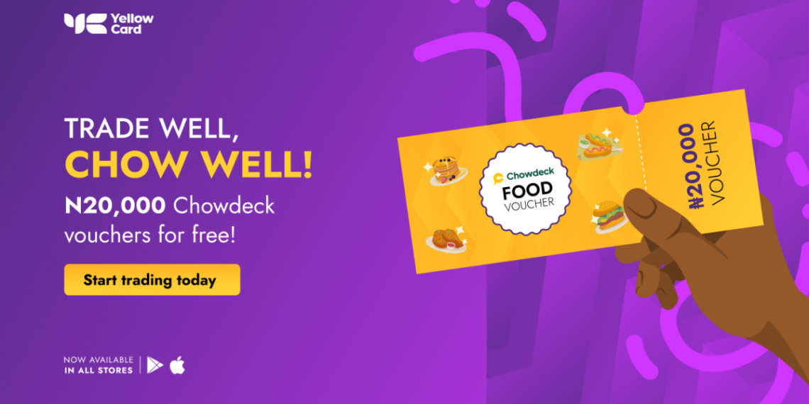 Yellow Card Chowdeck app and Food voucher