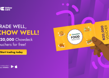 Yellow Card Chowdeck app and Food voucher