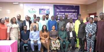 NIMC group photograph with online publishers