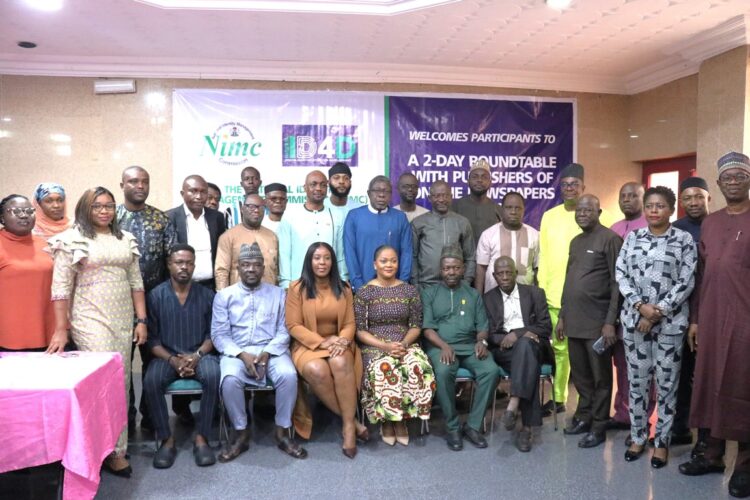 NIMC group photograph with online publishers