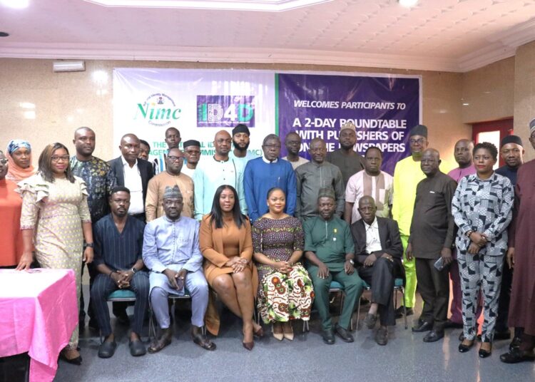 NIMC group photograph with online publishers