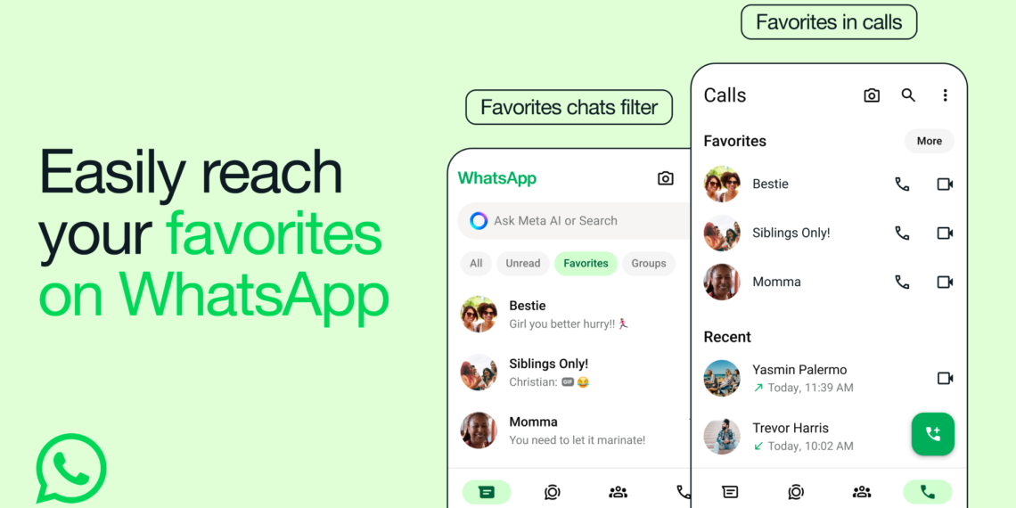 WhatsApp Launches Favourites Feature for Easier Access to Key Contacts