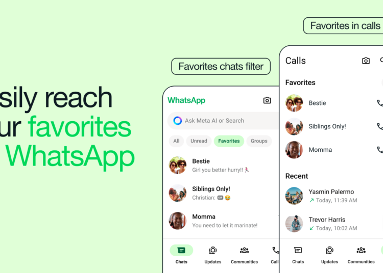 WhatsApp Launches Favourites Feature for Easier Access to Key Contacts