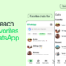 WhatsApp Launches Favourites Feature for Easier Access to Key Contacts