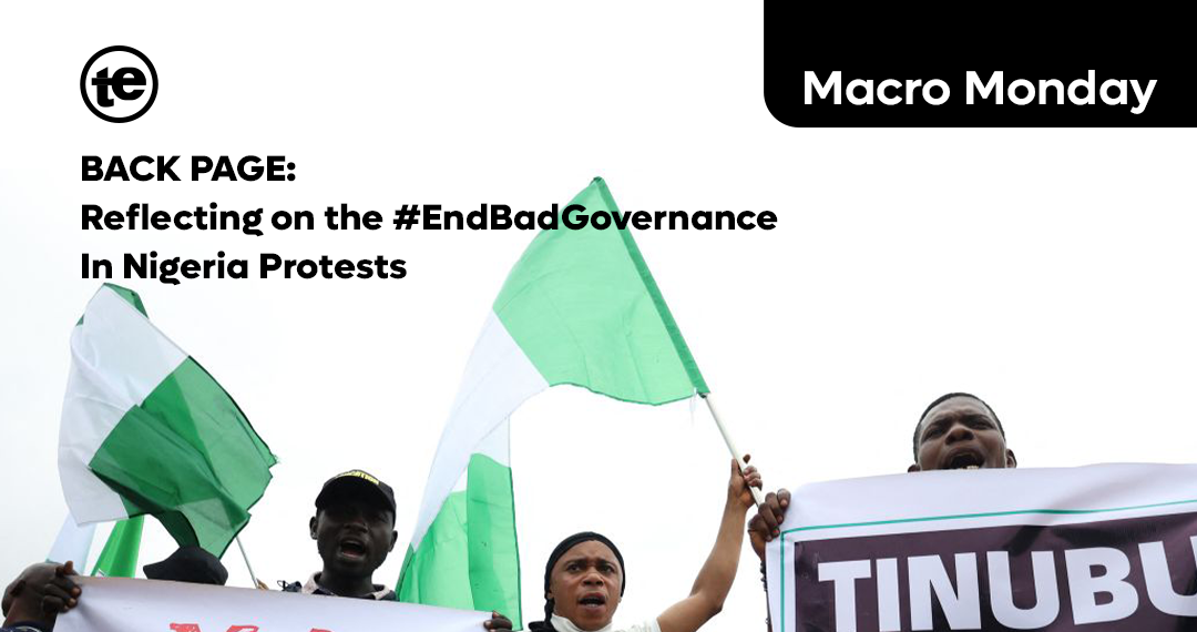 BACK PAGE: Reflecting on the #EndBadGovernanceInNigeria Protests