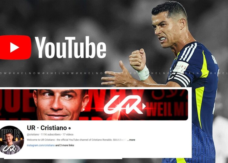 Cristiano Ronaldo: New YouTube Channel ‘UR’ Hits 2 Million+ Subscribers in Less Than 3 Hours