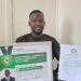 Chukwuka Onwubolu with the ECOWAS Youth Council award for cloud security innovation
