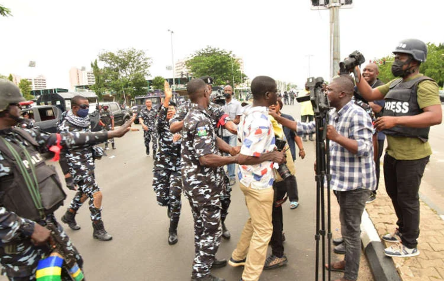 #EndBadGovernance attack on journalists, PWD in Abuja