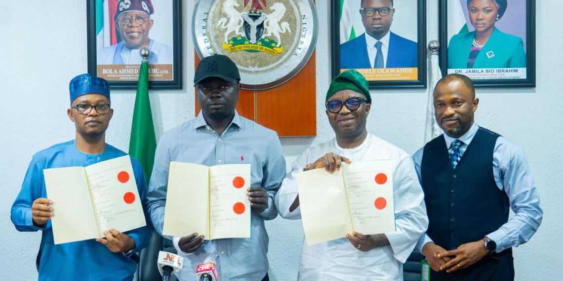 Federal Ministry of Youth Development, NDPC Sign MOU to train 5,000 Youths on Data Protection