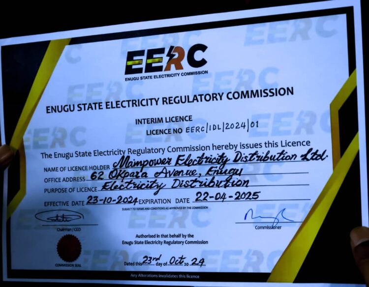 EERC Assumes Full Regulation of Enugu State Electricity Market