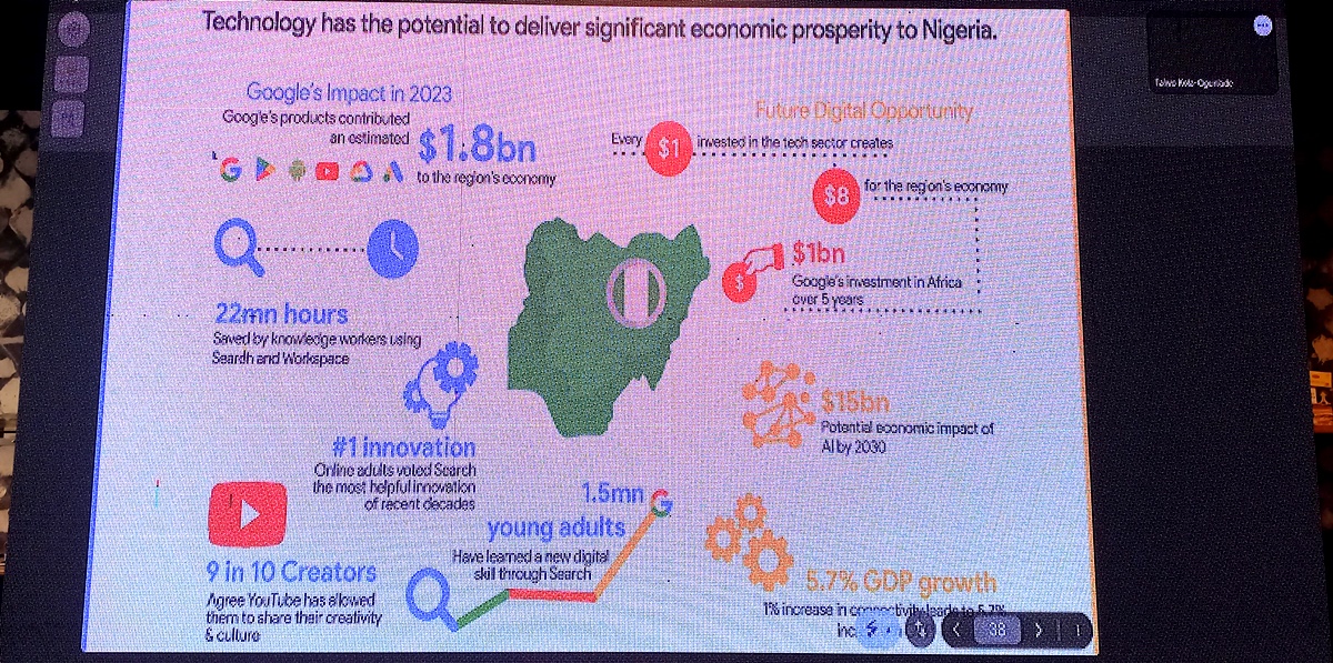 Google's contribution to Nigeria's economy