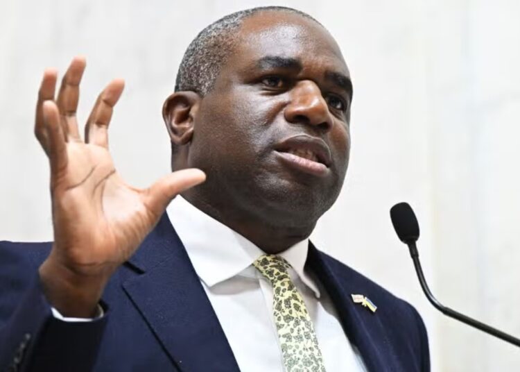 David Lammy MP, UK Foreign Secretary -