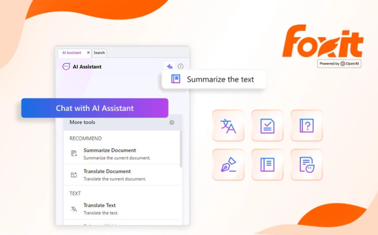 Foxit Expands AI Leadership with the Launch of AI Assistant in the Admin Console